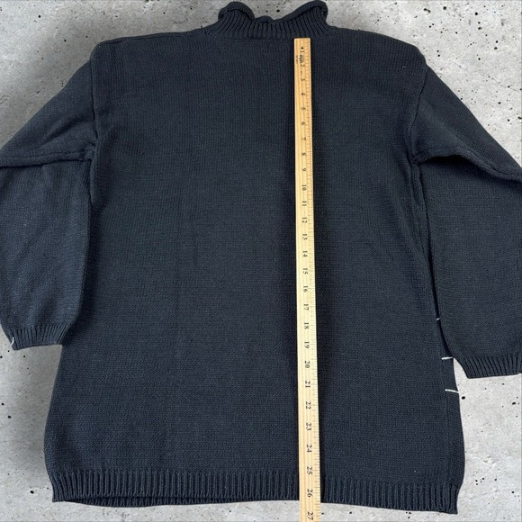 Vtg Halloween Fall Witch Spooky Spider Embroidered Knit‎ Jumper Sweater Sz S - Picture 4 of 5